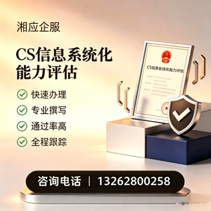 沈阳CS信息系统化能力评估申报服务