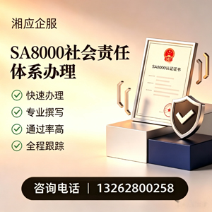 沈阳SA8000社会责任体系认证服务